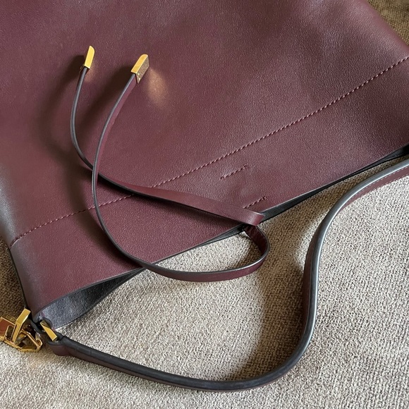 Michael Kors Collection Burgundy Bucket Bag - Picture 2 of 7